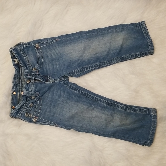 SOLD-Girls Miss Me Capri jeans size 7 - Picture 3 of 4
